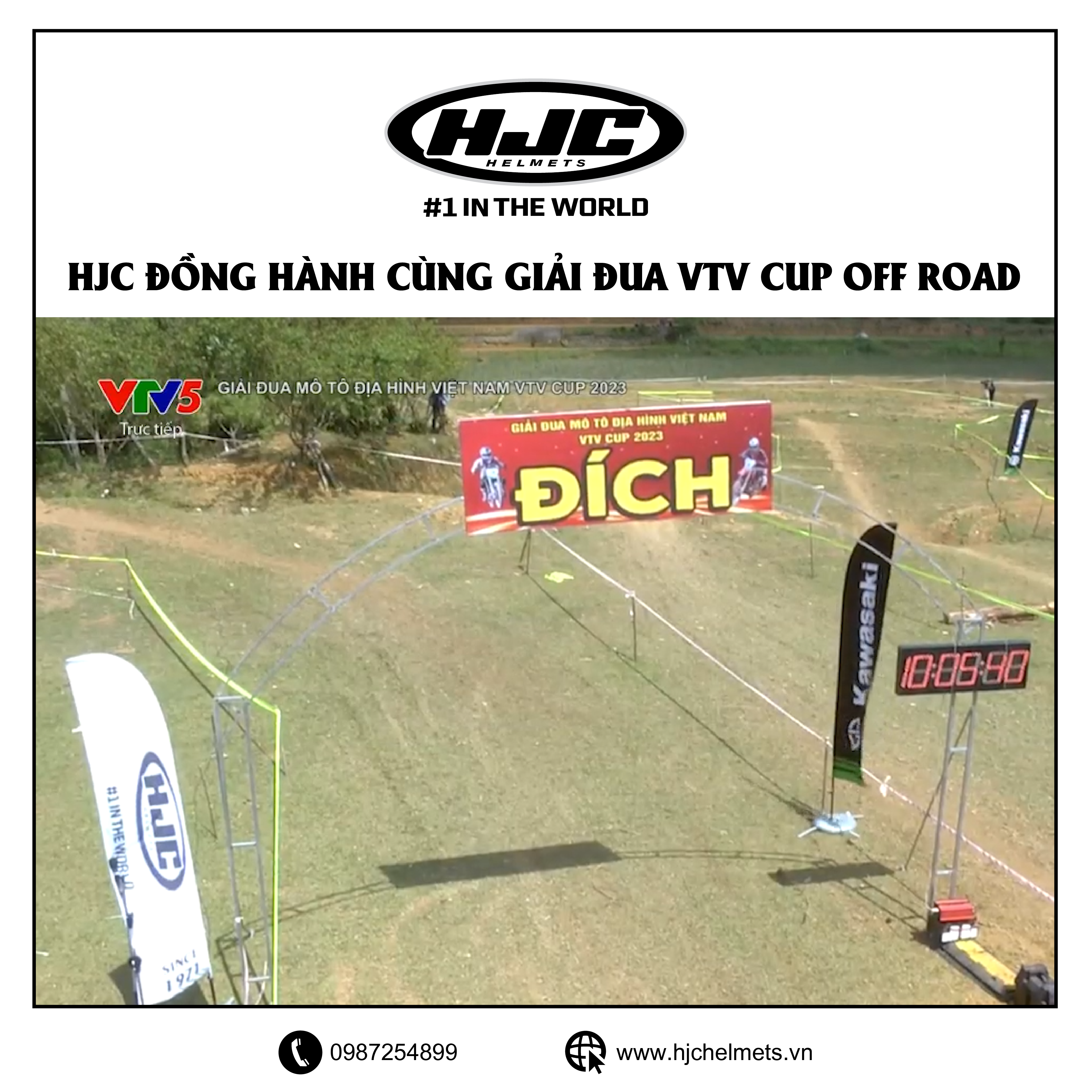 HJC đồng hành cùng giải đua VTV cup off road